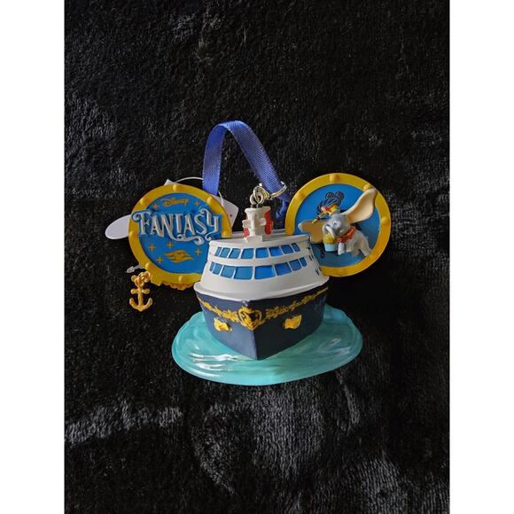 Disney Other - Disney Cruise Line FANTASY SHIP Dumbo & Timothy Ear Hat Exclusive 2024 Ornament